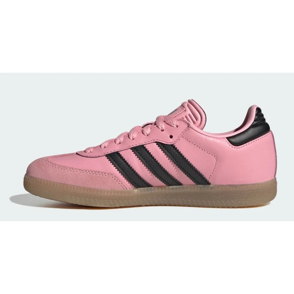 Adidas Grade School Size 10K SAMBA INDOOR 'MESSI LIGHT PINK BLACK GS JR0424 NEW